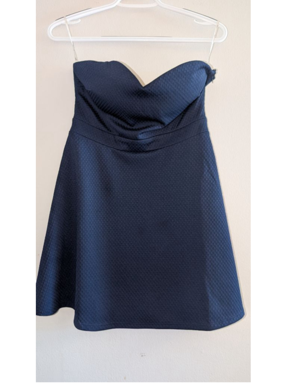 Forever 21 Navy Blue Strapless Dress S, women's